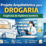 Projeto arquitetônico para drogaria conforme exigências da Vigilância Sanitária, com layout aprovado, acessibilidade e RDC 44/2009 ✔ descreve o propósito da imagem ✔ contém a palavra-chave ✔ acessível e amigável ao Google