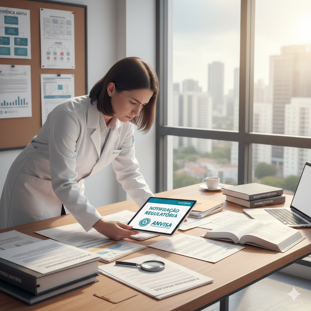 pendência na AFE ANVISA e regularização sanitária